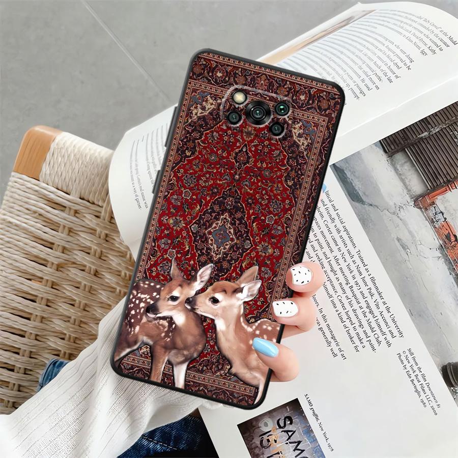Чехол в стиле персидского ковра с цветочным узором для Xiaomi Poco F8 X3 X4 X5 X7 Pro M5 F3 F1 C61 C75 M3 M4 M7 Pro C71 C50 Чехол для телефона Funda