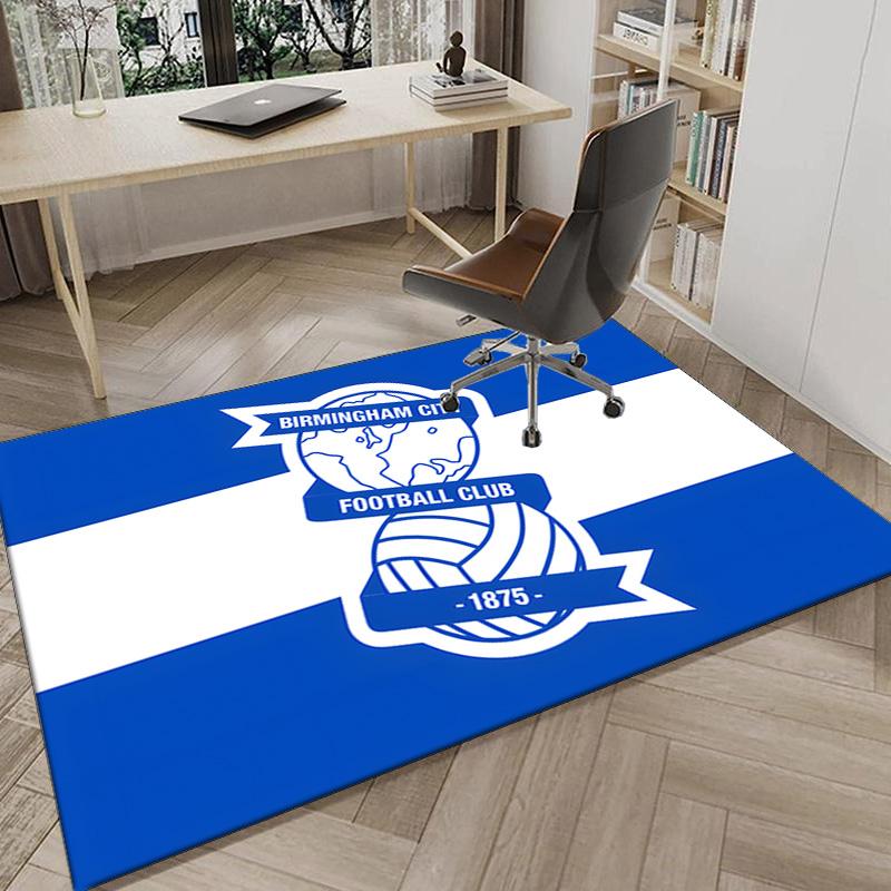 Birming-ham Football Club Printed Area Rug for Office, Chair Rug, Decorative Carpet Floor Mat, Large Size Fan gifts Christmas gifts