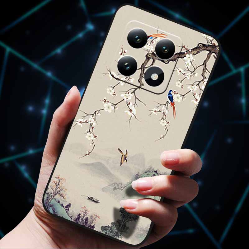 3D Flowers Emboss Fundas For Xiaomi 14T Pro 5G Case Soft Silicone Phone Cases for Xiaomi 14T 5G Back Covers Shell Mi 14T Pro Bag