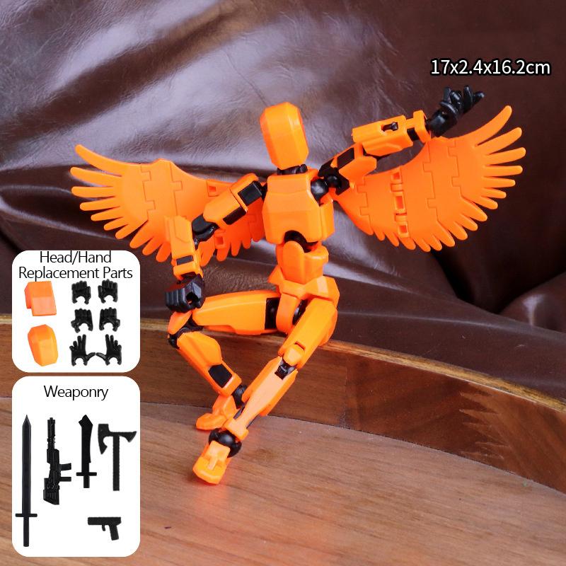 Action Figure Set, Giant Sword Robot Action Figure 3D Printed Robo 13 Action Fidget Toys Figure Articulated, Collectors Desktop