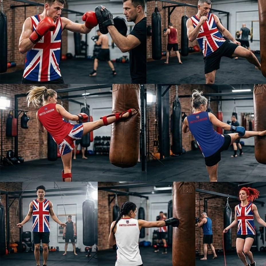 Tee Tank Top United Kingdom UK England British Britain MMA Boxing Muay Thai Sleeveless National Flag 3D Print Unisex Training Fitness Workout Sport