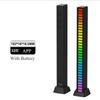 New RGB 32LED Light Bar Type-C Rechargeable APP Control Car Home Ambient Lamp Black