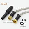 Stainless Steel Garden Hose Flexible Anti-kink Expandable Water Pipe Weather-resistant Hose with Leak Proof Brass Connectors for Car Washing Garden
