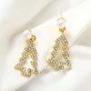 Korean Style Christmas Tree Stud Earrings for Women