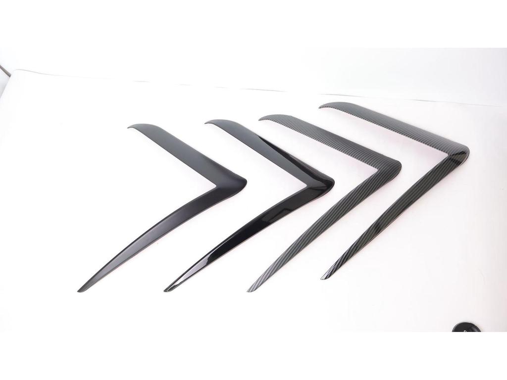 2025+ Tesla Model Y Facelift Front Bumper Wind Deflector & Headlight Eyebrow Spoiler