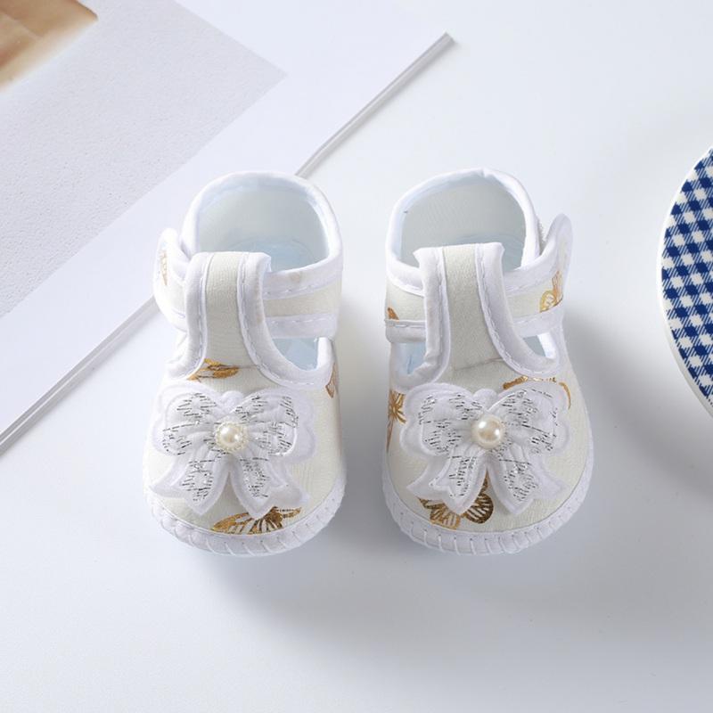 Летние парусиновые туфли для маленьких девочек, милые туфли принцессы для первых ходунков