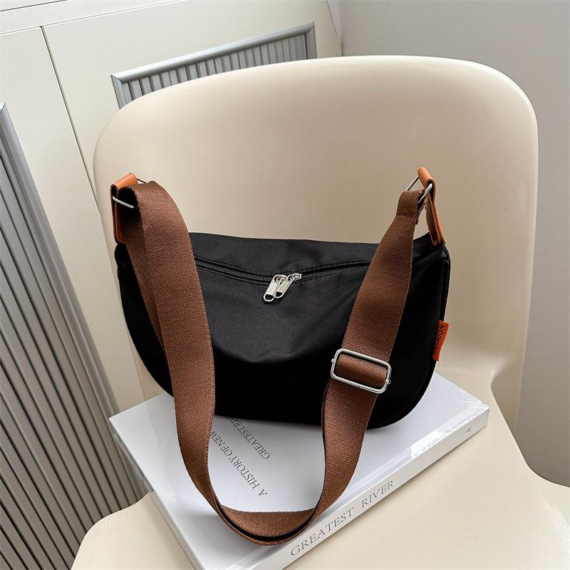 Однотонная модная повседневная сумка, весенняя универсальная сумка через плечо, женская сумка-мессенджер в иностранном стиле