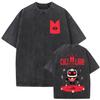 Hot Sale Cult of The Lamb Game Peripherals Graphic Print T-Shirt Women Vintage Washed Cotton Top Summer New Tee