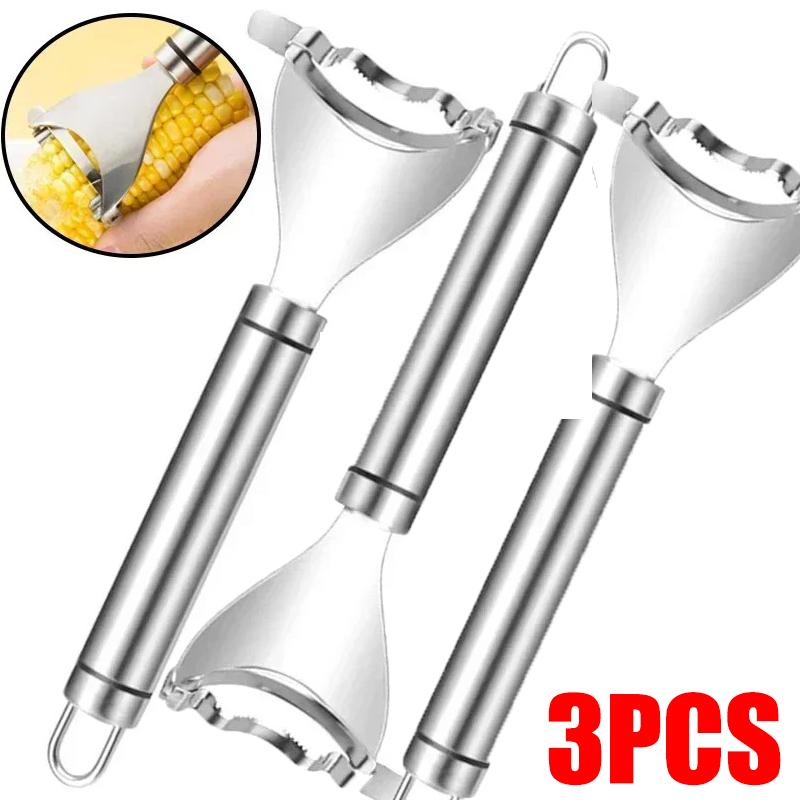 3 шт. Нержавеющая сталь кукурузорезка кукурузная щетка строгальный станок молотилка многоцелевой дынный резак бытовые кухонные гаджеты инструмент