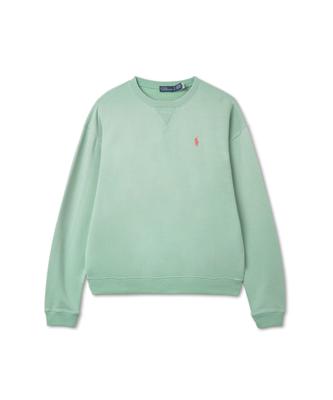 POLO RALPH LAUREN W Fleece Crewneck Pullover - Green