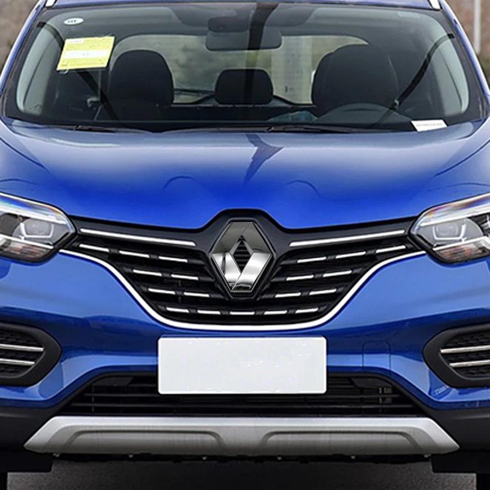 Колпаки на колеса для Renault Clio 4 Megane 3 2 Captur Trafic Logan RS Модификация автомобиля Наклейка с логотипом Решетка переднего капота Задняя Tru