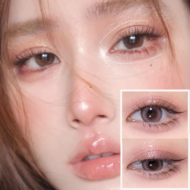 Жидкая подводка для глаз Lying Silkworm Pen Матовые тени для век Осветляющий быстросохнущий карандаш Tea Brown с блестками Милые мешки под глазами