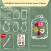 20-100pcs Diy Transparent Dried Flower Bookmarks Students Handmade Creative Small Bottle Plant Specimens Book Mark Stationery