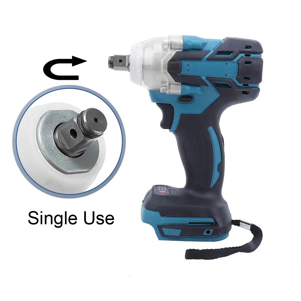 Бесщеточный электрический ударный гайковерт 2800 Н·м крутящий момент снятие винта гайки отвертка домашний электроинструмент для Makita 18 В аккумулятор