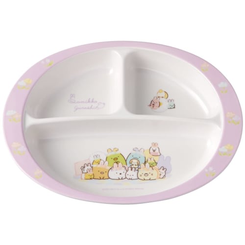 Skater Children's Tableware Melamine Lunch Plate Dish Sumikkogurashi Rabbit Rice 750ml M370-A