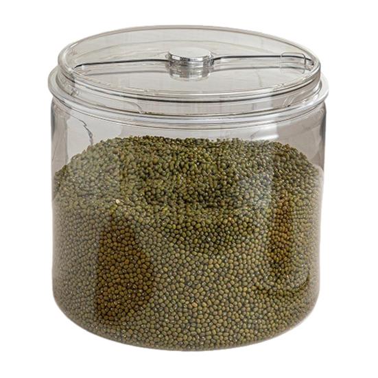 Ведро для риса Прозрачная визуальная панель Большая вместимость Герметичный Защищенный от влаги Пластиковый контейнер для хранения пищевых продуктов