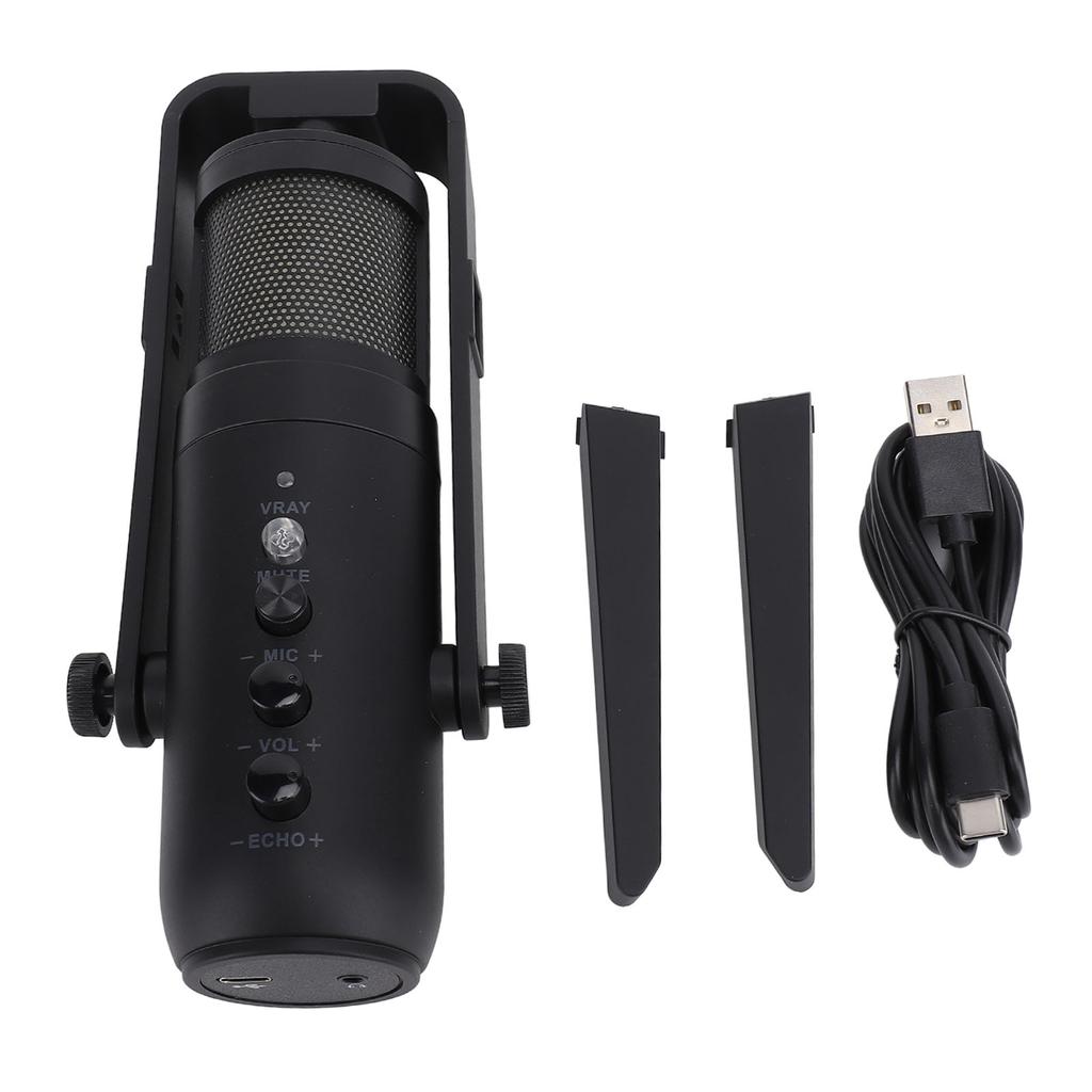 Игровой микрофон USB ПК конденсаторный микрофон с цветным световым эффектом амортизирующая подставка