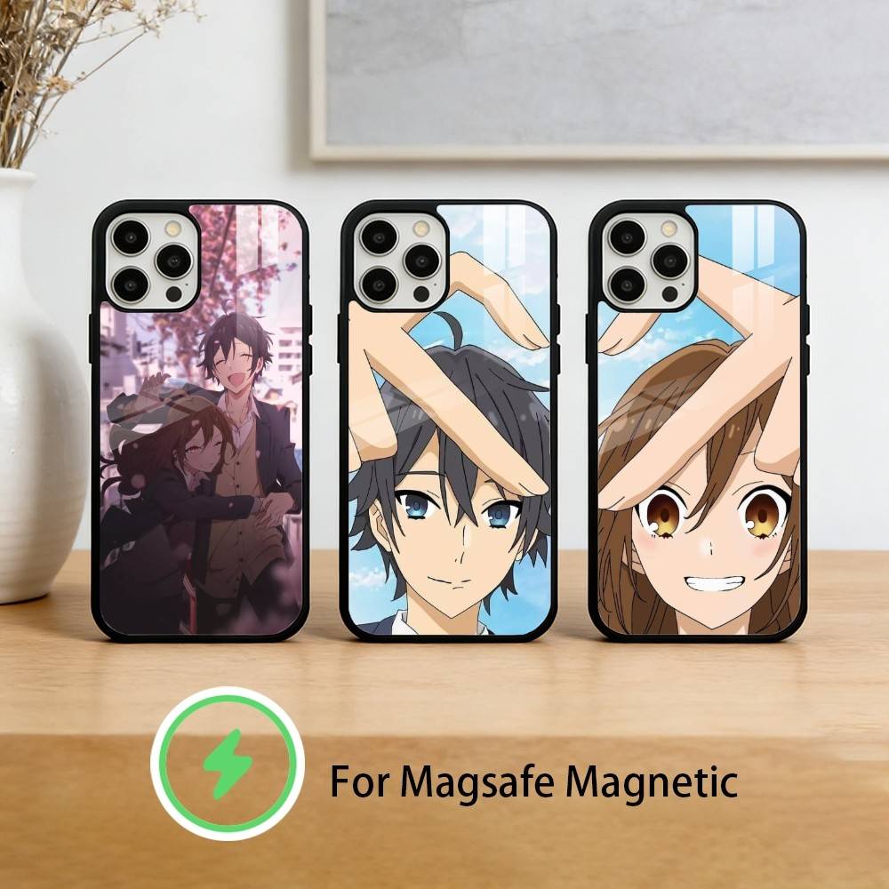 A-Аниме H-Хоримия Чехол для телефона для iPhone 17/16/15/14/13/12/Plus/Pro/Max для Магнитной Беспроводной Зарядки