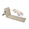 Foldable Beach Chair Lounge Seat Camping Floor with Backrest for Reclining Fishing Trekking