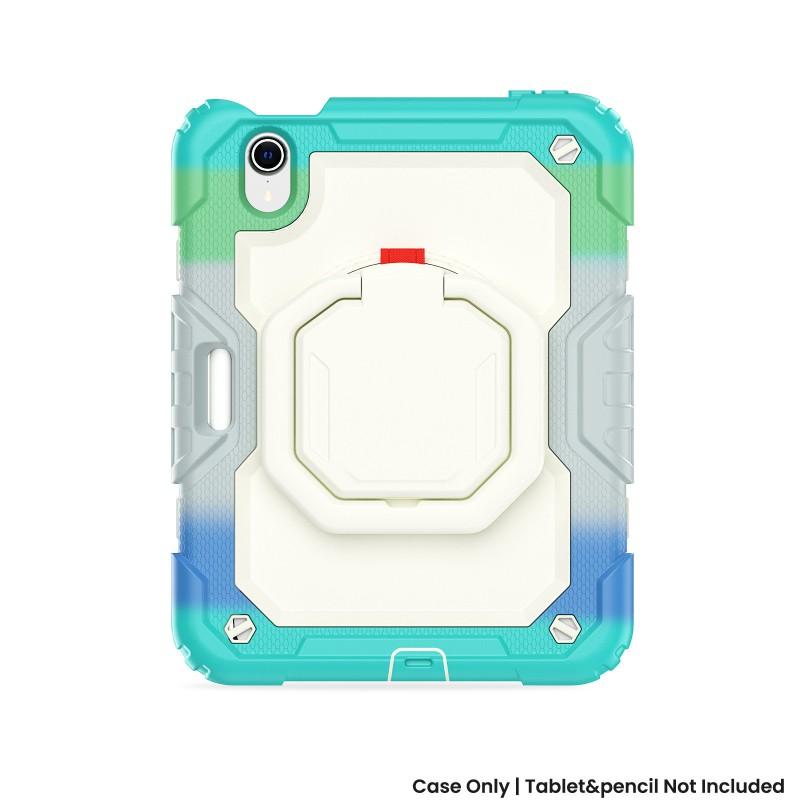 IPad Mini 6/7 Case 360 Rotating Stand Shockproof Silicone Cover Portable Hand Strap Anti-Scratch Drop Protection
