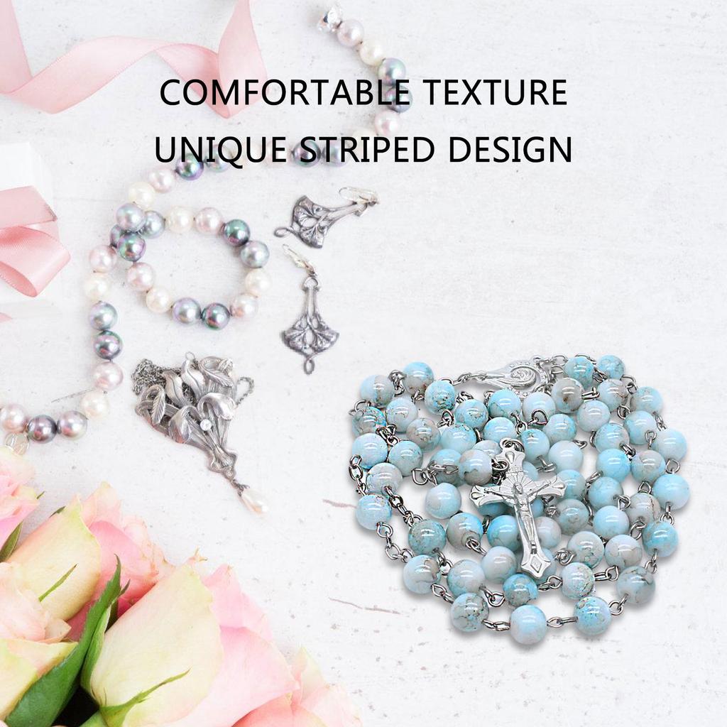 Католические маркировки бусины четки ожерелье кресты религиозная цепь церковные молитвы подвески ювелирные изделия для женщин крещение подарок