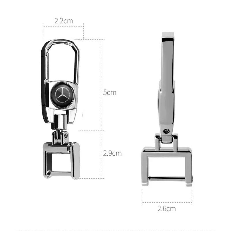 Car Key Cover Accessories Metal Keychain Zinc Alloy Keyring For Mercedes Benz AMG GLE GLS CLS GLC CLA GLA GLK ML C197 R231 W167 FVWXY1