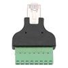 8P8C Ethernet RG-45 Male To Terminal 8 Pin Digital Adapter Connector Conversion 