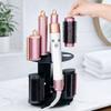 No Drill Curling Iron Storage Holder Non-slip Space Saving Hair Dryer Stand Wall Mounted/Desktop Hair Tool Organizer Bathroom