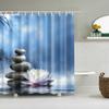 3D Будда Растение Принт Занавески для Ванной Водонепроницаемая Полиэстеровая Ткань Занавеска для Душа Ширма с Крючками Занавески для Ванной