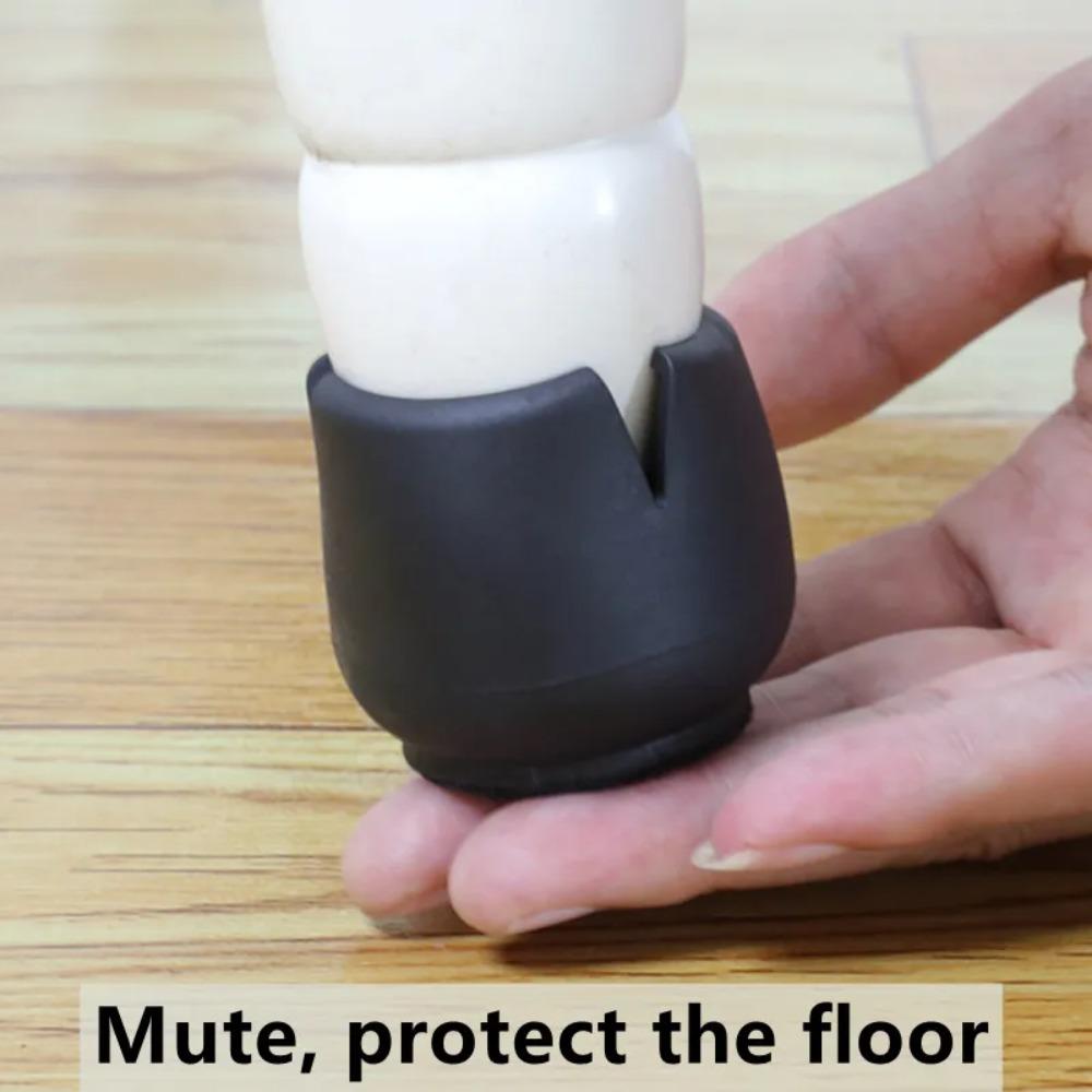 24/4pcs Chair Leg Caps Feet Protector Pads Furniture Table Covers Socks Plugs Cover Furniture Leveling Feet Home Decor