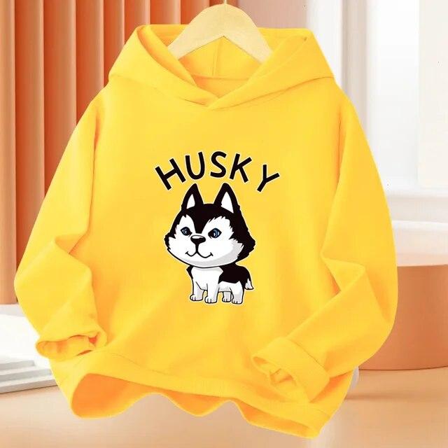 Детские толстовки с забавным милым котом и принтом животных, пальто с капюшоном, модная спортивная одежда на весну и осень для мальчиков и девочек