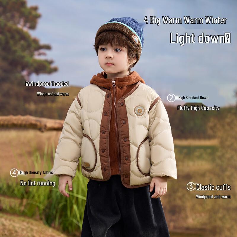 ASK JUNIOR 3-in-1 Kids' Down Jacket with Fleece Liner