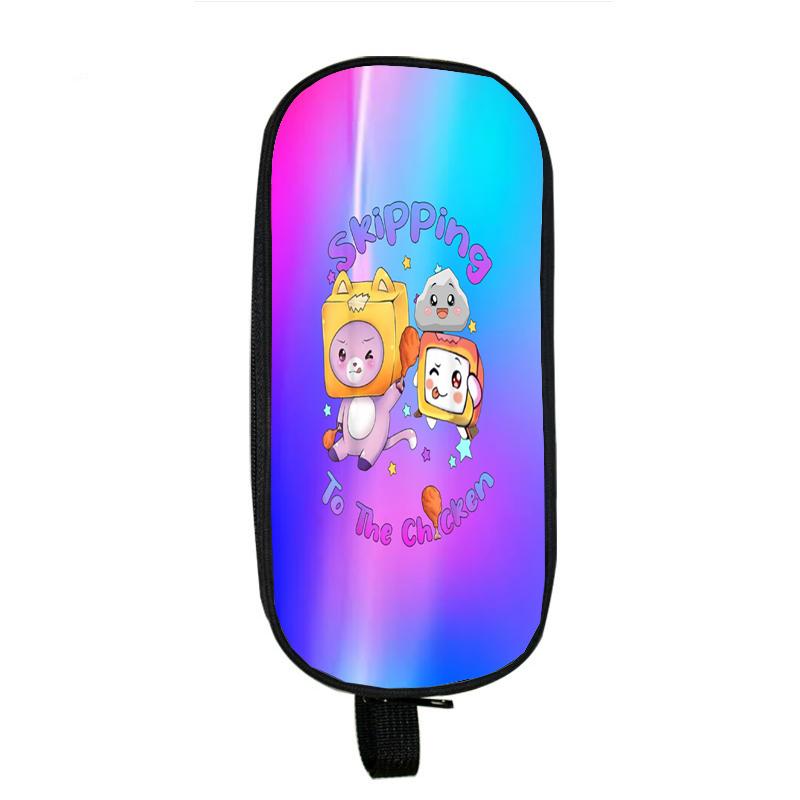 Lankybox Boxy And Foxy робот-пенал большая коробка для хранения портативная сумка для ручек для девочек двухслойная школьная сумка Kawaii чехол для канцелярских принадлежностей