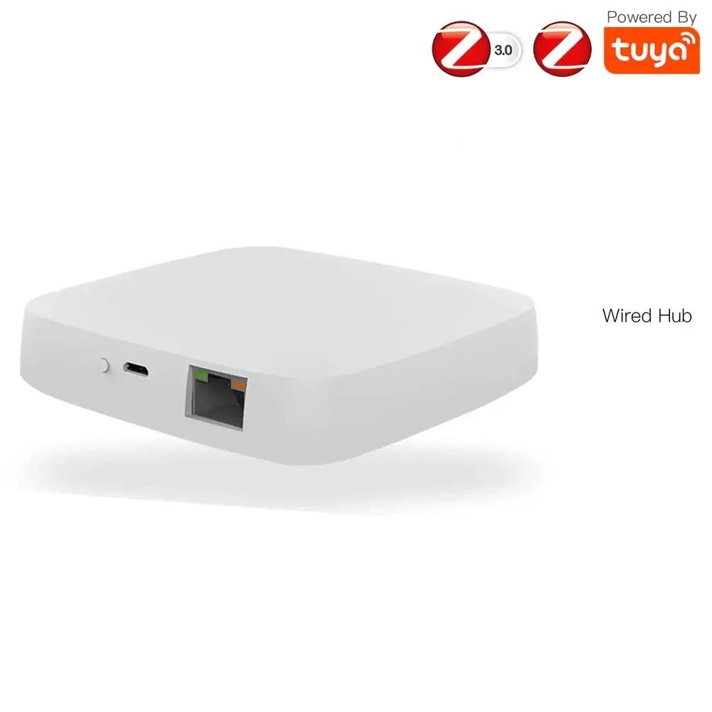 Tuya ZigBee Smart Gateway Hub Bridge SmartLife APP Wired and Wireless House Remote Controller Compatible with Alexa Google Home