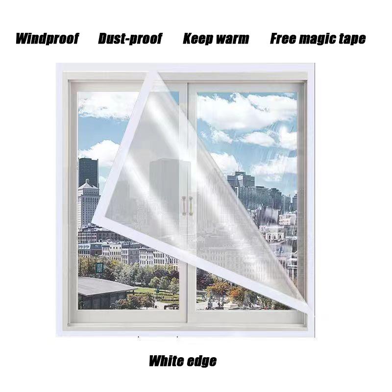 Clear Winter Window Thickened Plastic Windproof Warm Anti Cold Curtain Thermal Insulated for Bedroom