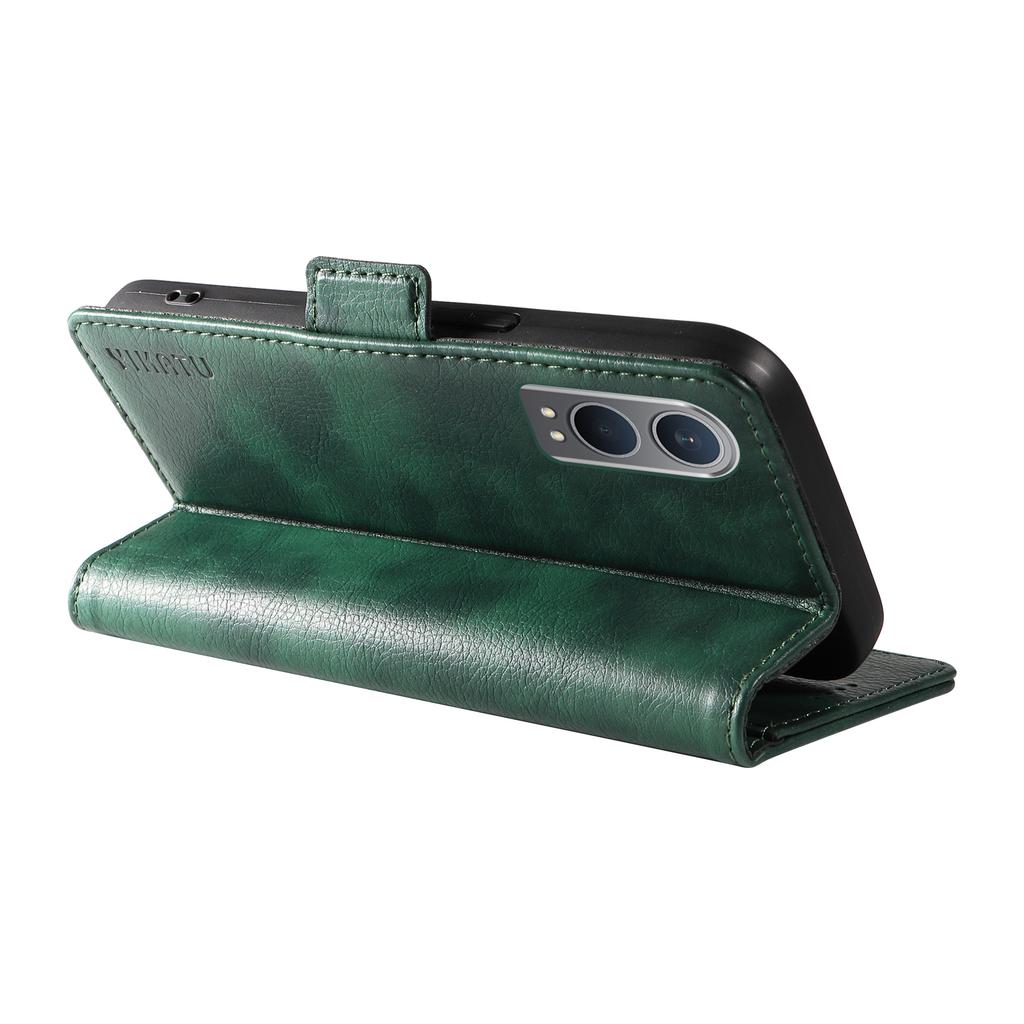 YIKATU YK-007 For OnePlus Nord CE4 Lite 5G/Oppo K12x 5G (China) Wallet Case Litchi Grain Leather Phone Protective Cover