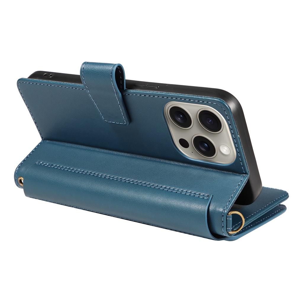 For iPhone 14 Pro Max Leather Case with Card Holder,RFID Blocking Wallet Phone Cover Rhombus Pattern