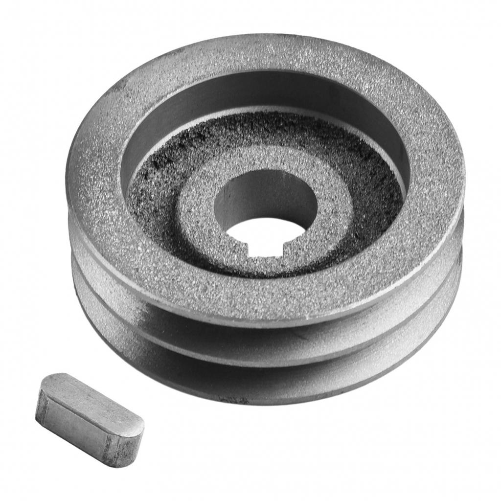 Чугунный шкив клинового ремня Диа 50мм-100 Двухручьевой шкив Аксессуар для электроинструмента