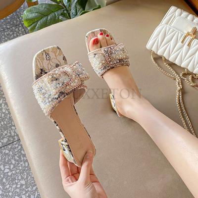 Женские сандалии модные весна и лето новые модели толстый каблук низкий каблук плоские сандалии для женщин зимние сандалии платформа для женщин