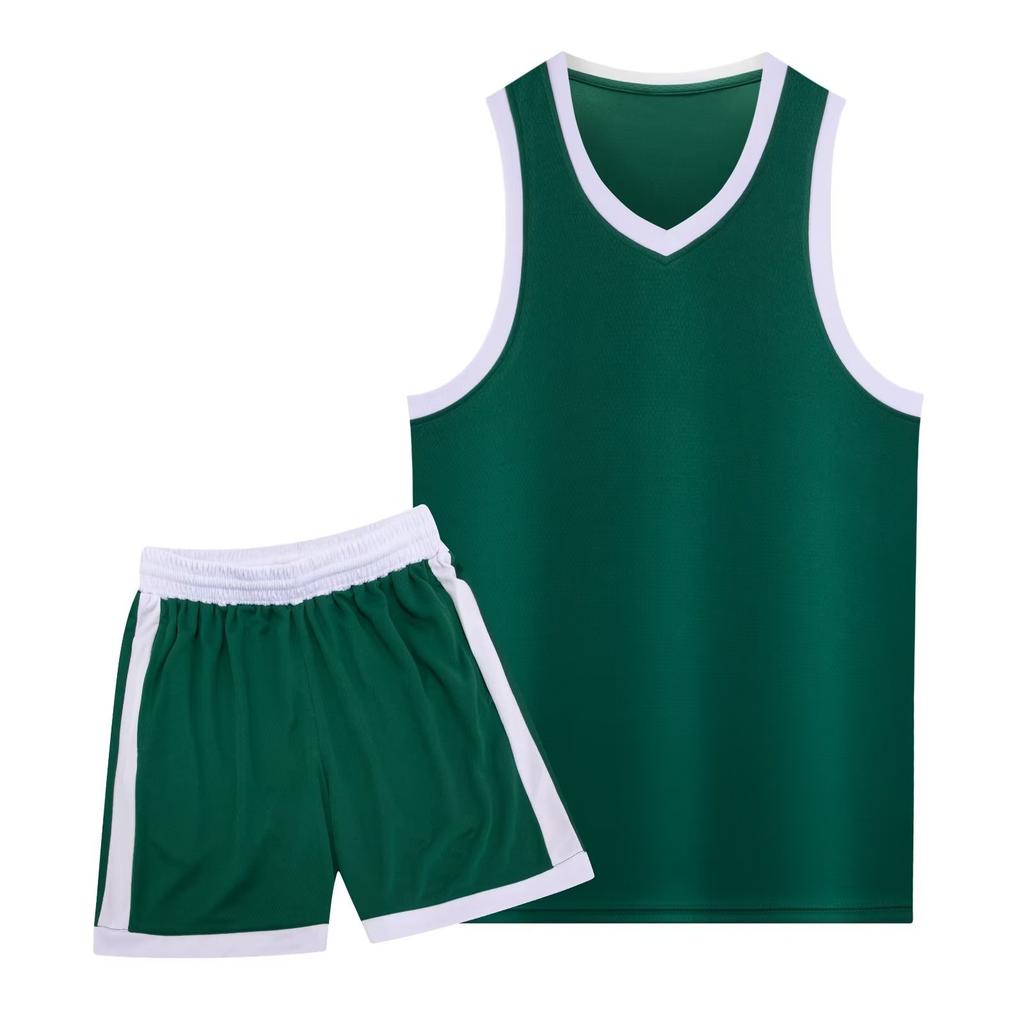 Student adult basketball jersey set men's and women's sports vest blue ball jersey narrow shoulder American game training jersey wholesale