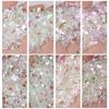 Aurora Pink Bag Green Nail Art Diamond Jewelry Aurora Diamond Symphony Flat Bottom Special-Shaped Diamond Diy Jewelry Accessories
