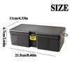 Plastic Fishing Tackle Box Double Layer Bait Storage Container Lure Hook Storage Case  Fishing Tool