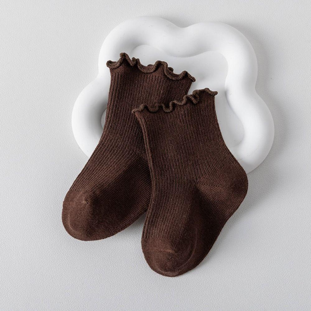 5Pairs Breathable Baby Cotton Socks Autumn Spring Newborn Socks Toddle Short Tube Socks Newborn