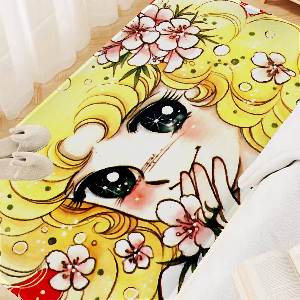 Anime Manga Candy Bathroom Mat Anti-slip Absorb Water Long Strip Cushion Bedroon Mat Welcome Doormat