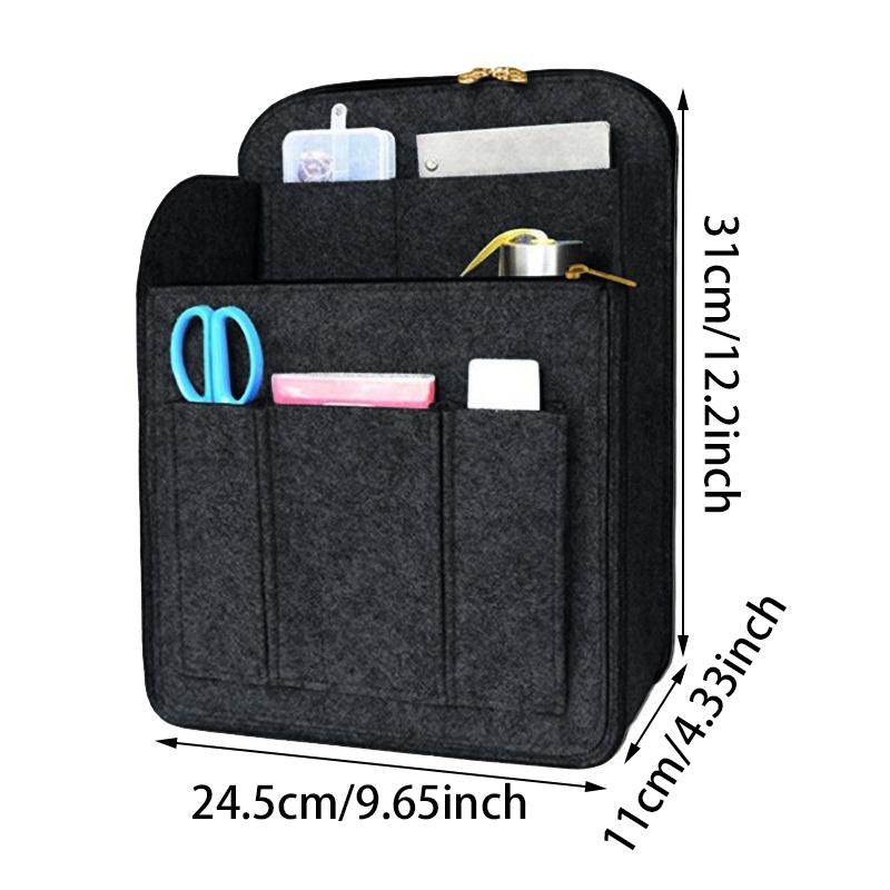 Multi-Pocket Insert Bag Lightweight Organizer Women Backpack Storage Bag multi-purpose Felt Backpack Inner Bag Bag Accessories