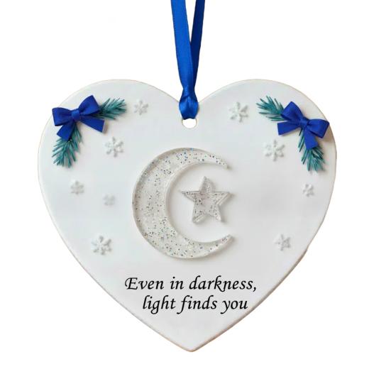 Рождественское украшение в форме сердца Искреннее Перо/Стрекоза/Олень/Цветок Рождественское украшение Вдохновляющий акриловый сувенир для елки Праздничный декор