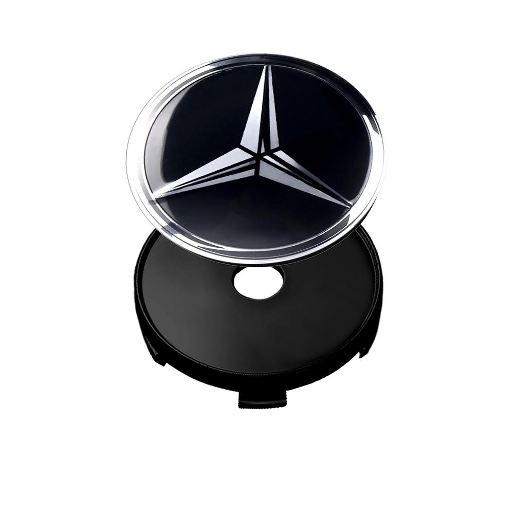 60/63/68mm Aluminum ABS Car Wheel Center HubCaps Tire Cover Stickers Benz Badge Decor For Mercedes Benz W204 W202 W212 W220 W205