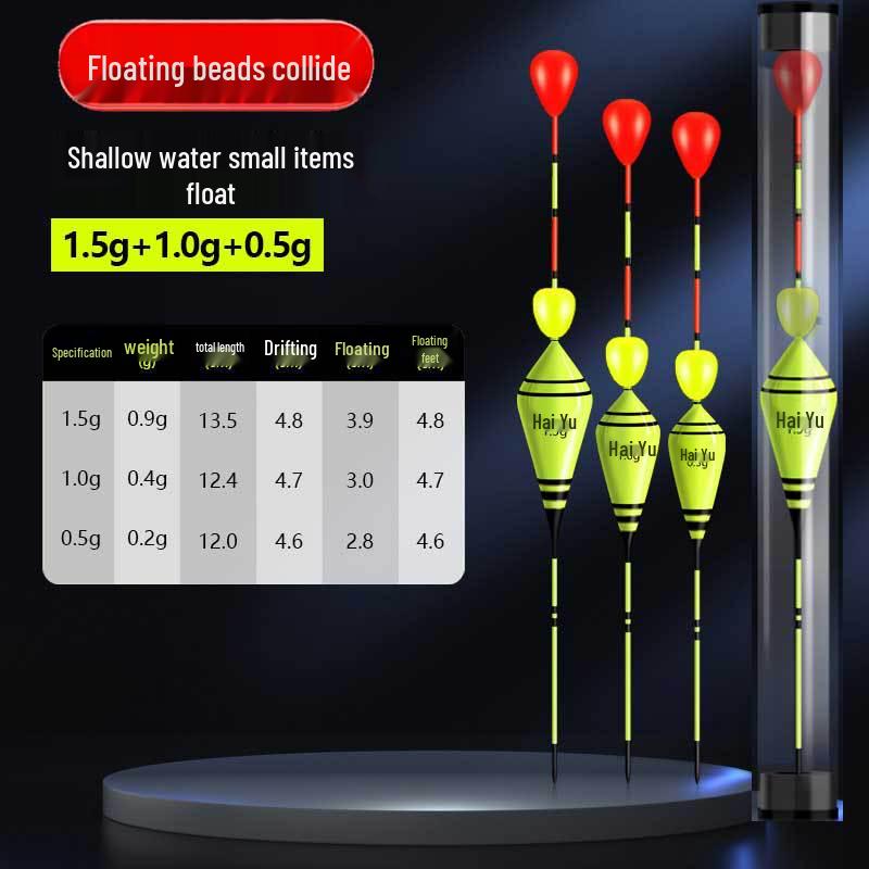 Ультракороткая трава Дыра Нано Поплавок для Карася с Утолщенным, Привлекающим Внимание Дизайном