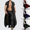 Windbreaker Cool Long Coat Ankle-length Solid Color Cardigan Wind Breaker Handsome Jacket Trench