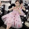 Children Dress Spring Summer Kids Clothing Sling Girls Yarn Skirt Sleeveless Princess Dress Girl 4 13 Years